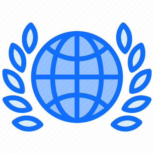 World, globe, global, wreath, natural, international icon - Download on Iconfinder