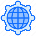 world, globe, global, setting, internet, gear, international