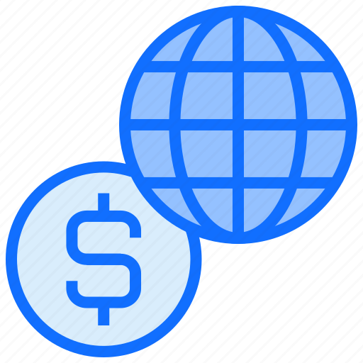 World, globe, global, dollar, money, finance, international icon - Download on Iconfinder