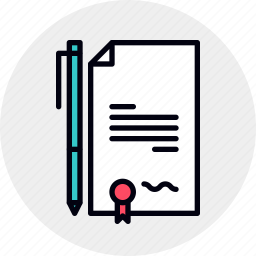 Agreement, business, certify, contract, deal, paper, signed icon - Download on Iconfinder