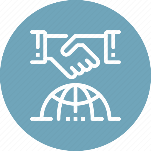 Agreement, deal, global, handshake, international, meeting, world icon - Download on Iconfinder