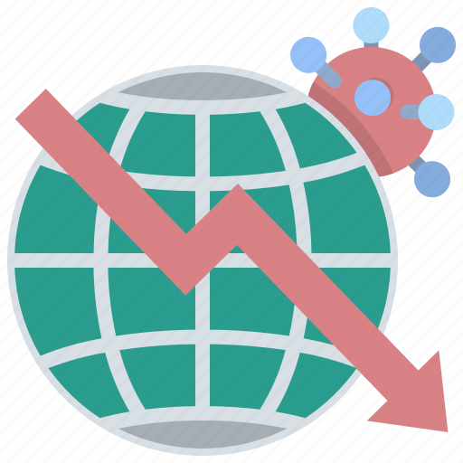 Recession, economic, business, pandemic, loss, bankrupt, world icon - Download on Iconfinder