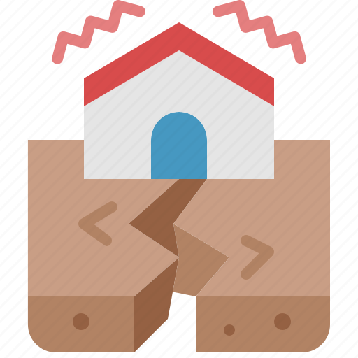 Earthquake, natural, disaster, crack, building, destruction, ground icon - Download on Iconfinder