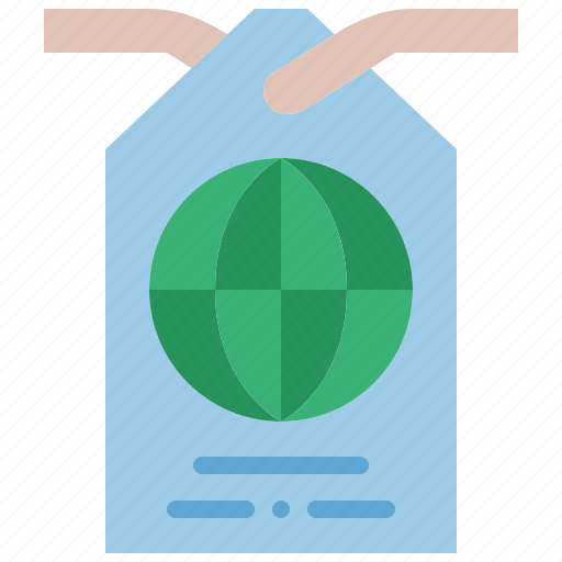 Eco, tag, shopping, price, product, label, bio icon - Download on Iconfinder