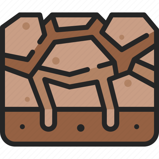 Drought, dry, soil, cracked, disaster, ground, fissure icon - Download on Iconfinder