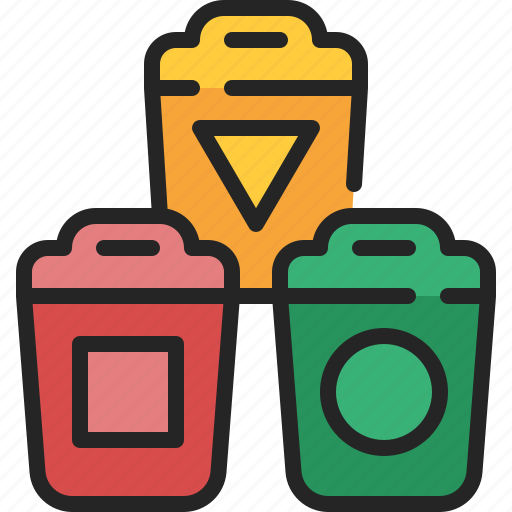 Recycle, bin, waste, separation, management, sorting, trash icon - Download on Iconfinder