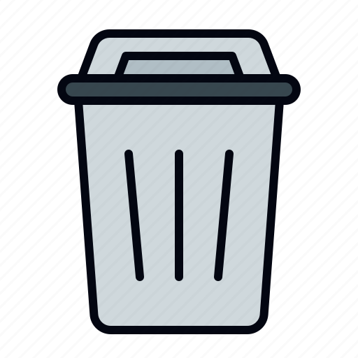 Trash, trash can, garbage, rubbish, delete, bin, bin file icon - Download on Iconfinder