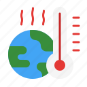 global warming, temperature, climate change, ecology and environment, hot weather, thermometer, heat, planet, world