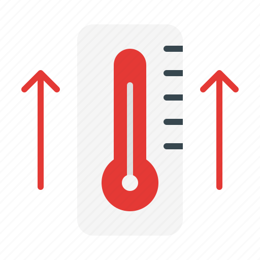 Rising temperatures, high temperatures, thermometer, weather, degrees, meteorology, summer icon - Download on Iconfinder
