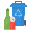 bin, can, plastic, recycle