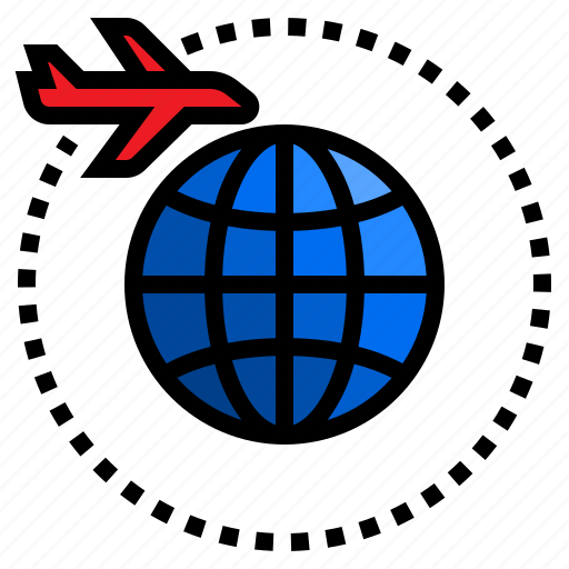 Airplane, earth, world, space, planet icon - Download on Iconfinder