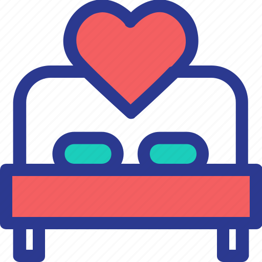 Bed, celebration, love, marriage, party, sleep, wedding icon - Download on Iconfinder