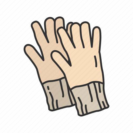 Cotton gloves, driving gloves, fall gloves, full finger gloves, gloves, mittens icon - Download on Iconfinder
