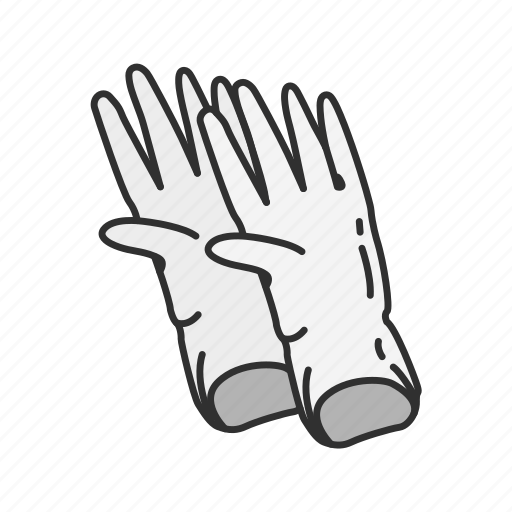 Gloves, kitchen gloves, latex glove, medical glove, mittens, rubber gloves icon - Download on Iconfinder