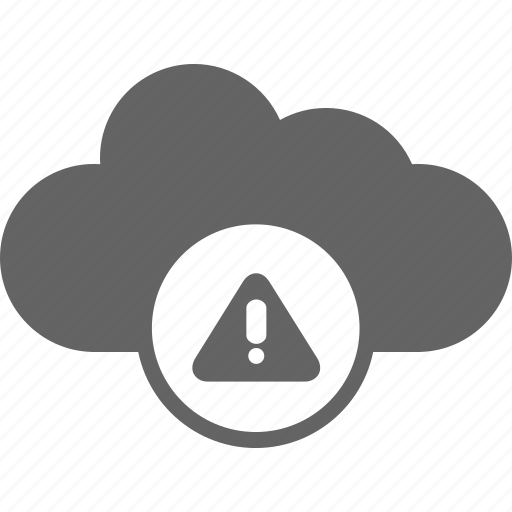 Alert, cloud, communication, warning, data, storage icon - Download on Iconfinder