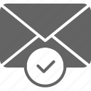 checkmark, communication, confirm, email, envelope, message