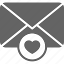 communication, email, envelope, favourite, heart, message, guardar