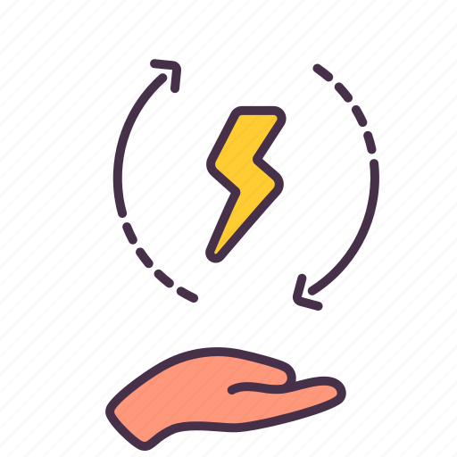 Electricity, energy, environment, light, power, reuse, save icon - Download on Iconfinder