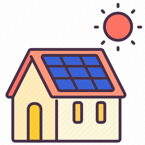 Building, energy, house, panel, power, solar, sun icon - Download on Iconfinder