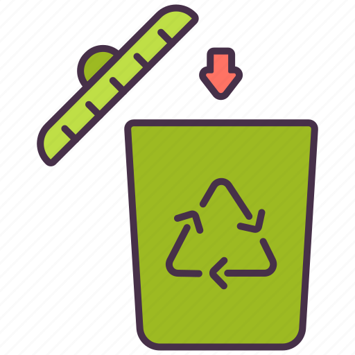 Bin, ecology, environment, garbage, recycle, rubbish, trashcan icon - Download on Iconfinder