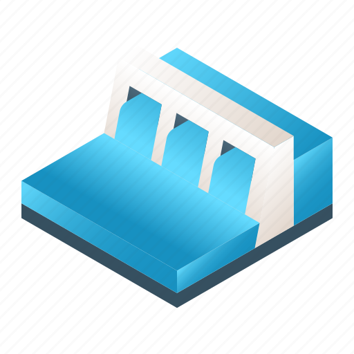 Dam, floodgate, hydroelectric, hydropower, renewable, reservoir, water icon - Download on Iconfinder