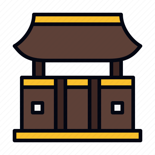 Temples, kyoto temples, byodo in temple, japan, architecture, monument, kinkakuji icon - Download on Iconfinder