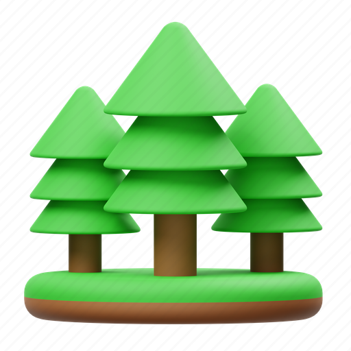 Forest, tree 3D illustration - Download on Iconfinder