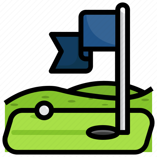 Golf, elements, flag, sport, equipment, green, outdoor icon - Download on Iconfinder