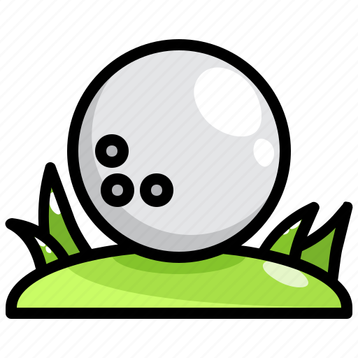 Golf, elements, grass, hill, ball, sport, green icon - Download on Iconfinder