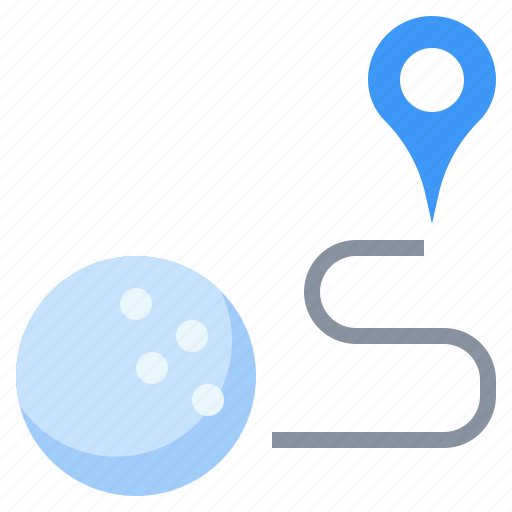 Ball, birdie, competition, golf, location, map, sports icon - Download on Iconfinder