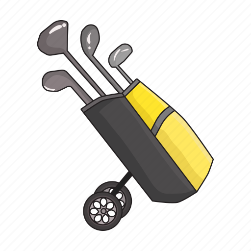 Bag, cart, equipment, golf, sports, stick, tool icon - Download on Iconfinder