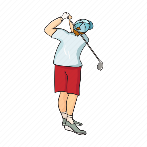 Golf, golfer, hobby, men, player, sport, stick icon - Download on Iconfinder