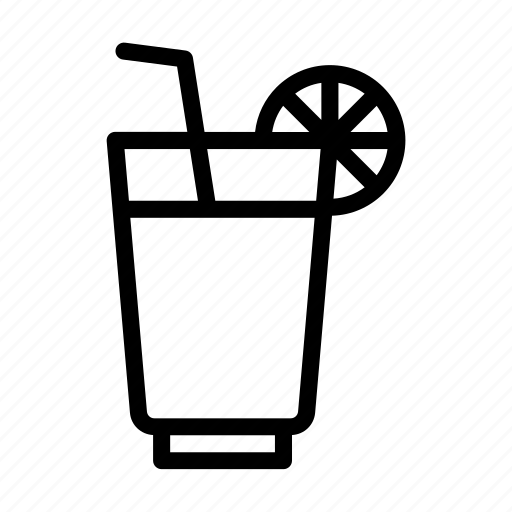 Juice, soda, drink, glass, straw icon - Download on Iconfinder