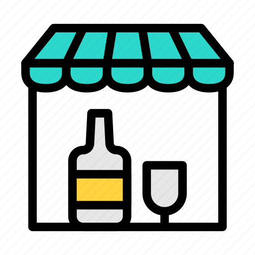 Bar, wine, shop, drink, store icon - Download on Iconfinder
