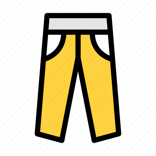 Jeans, pant, trouser, goldlife, dress icon - Download on Iconfinder