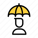 umbrella, rain, weather, protection, goldlife