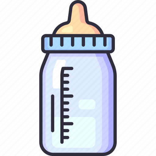 Feeding bottle, milk, bottle, feeding, baby shower, baby, mother to be icon - Download on Iconfinder