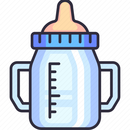 Feeding bottle handle, milk, bottle, feeding, baby shower, baby, mother to be icon - Download on Iconfinder