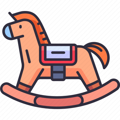 Rocking horse, play, rocking, toy, baby shower, baby, mother to be icon - Download on Iconfinder