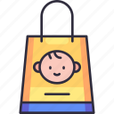 shopping bag, bag, shop bag, shopping, baby shower, baby, mother to be, newborn, kid