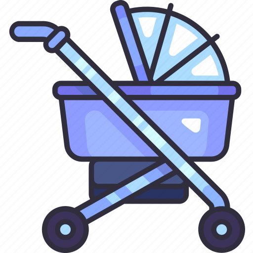 Stroller, carriage, pushchair, toy, baby shower, baby, mother to be icon - Download on Iconfinder