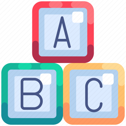 Abc block, alphabet, abc, kindergarten, baby shower, baby, mother to be icon - Download on Iconfinder