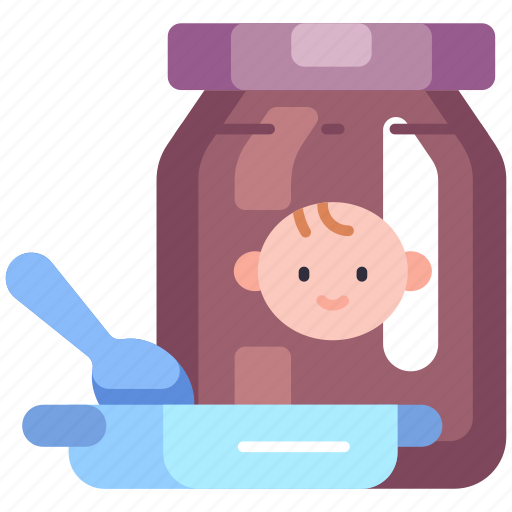 Baby food, food, meal, eat, baby shower, baby, mother to be icon - Download on Iconfinder