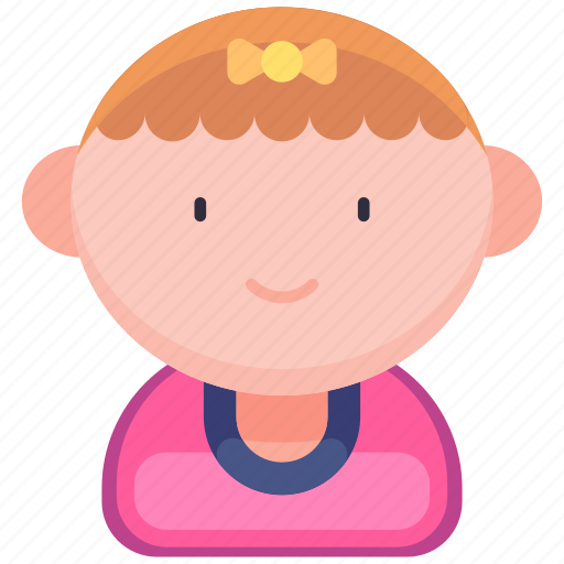 Girl, infant, child, toddler, baby shower, baby, mother to be icon - Download on Iconfinder