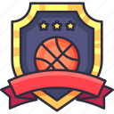 emblem, team, club, shield, badge, basketball, hoop, basket, sport
