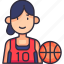 female, player, girl, athlete, team, basketball, hoop, basket, sport 