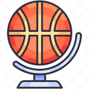 globe, trophy, winner, competition, award, basketball, hoop, basket, sport