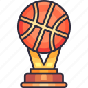 trophy, award, winner, medal, prize, basketball, hoop, basket, sport