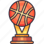 trophy, award, winner, medal, prize, basketball, hoop, basket, sport 