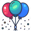 balloons, balloon, celebration, surprise, birthday, party, decoration 